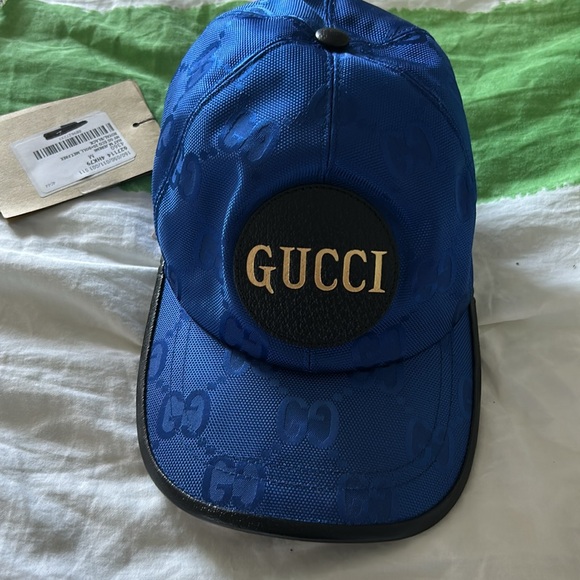 Gucci Blue Logo Baseball Cap brand new